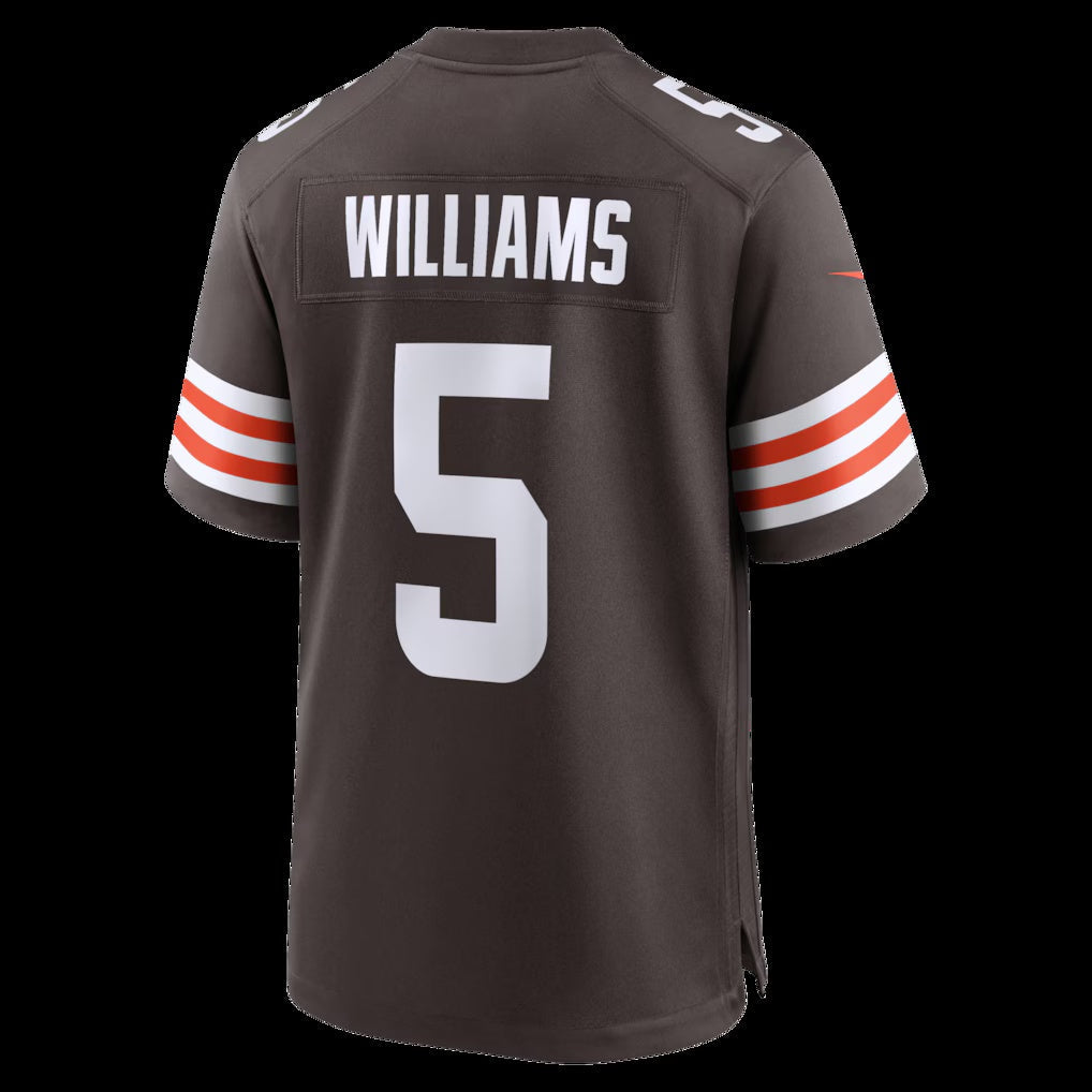 C.Browns #5 Quincy Williams Brown Team Game Stitched American Football Jerseys - Main View