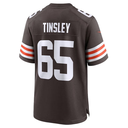 C.Browns #65 Dartanyan Tinsley Brown Team Game Stitched American Football Jerseys - Main View