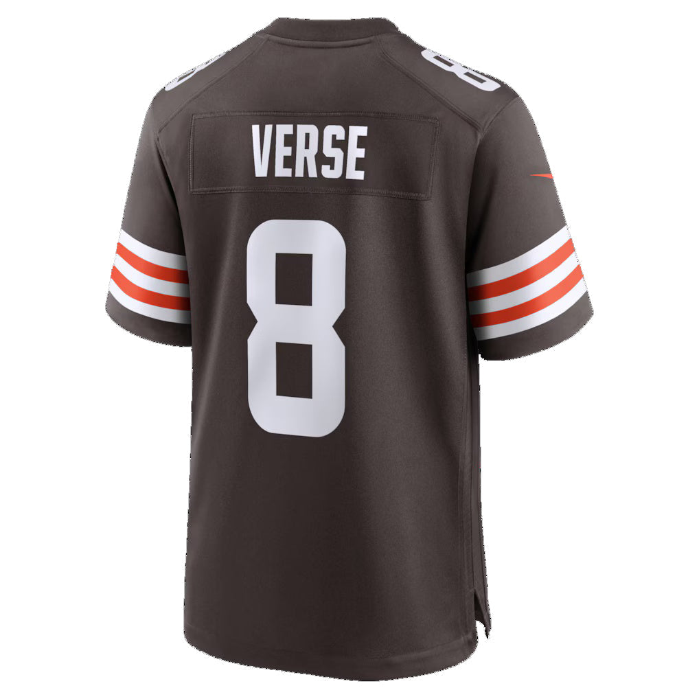 C.Browns #8 Jared Verse Brown Team Game Stitched American Football Jerseys - Main View