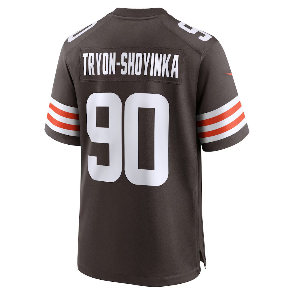 C.Browns #90 Joe Tryon-Shoyinka Brown Team Game Stitched American Football Jerseys - Main View
