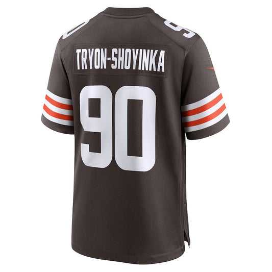 C.Browns #90 Joe Tryon-Shoyinka Brown Team Game Stitched American Football Jerseys - Main View
