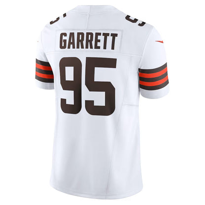 C.Browns #95 Myles Garrett White Vapor F.U.S.E. Limited Stitched American Football Jerseys - Main View