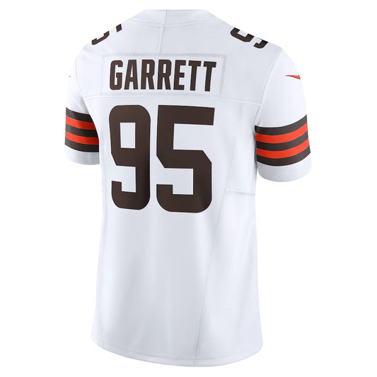 C.Browns #95 Myles Garrett White Vapor F.U.S.E. Limited Stitched American Football Jerseys - Main View