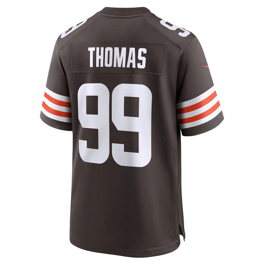 C.Browns #99 Cameron Thomas Brown Team Game Stitched American Football Jerseys - Main View