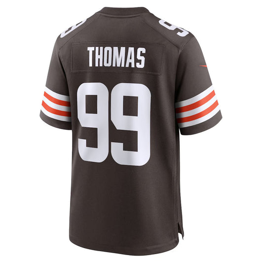 C.Browns #99 Cameron Thomas Brown Team Game Stitched American Football Jerseys - Main View