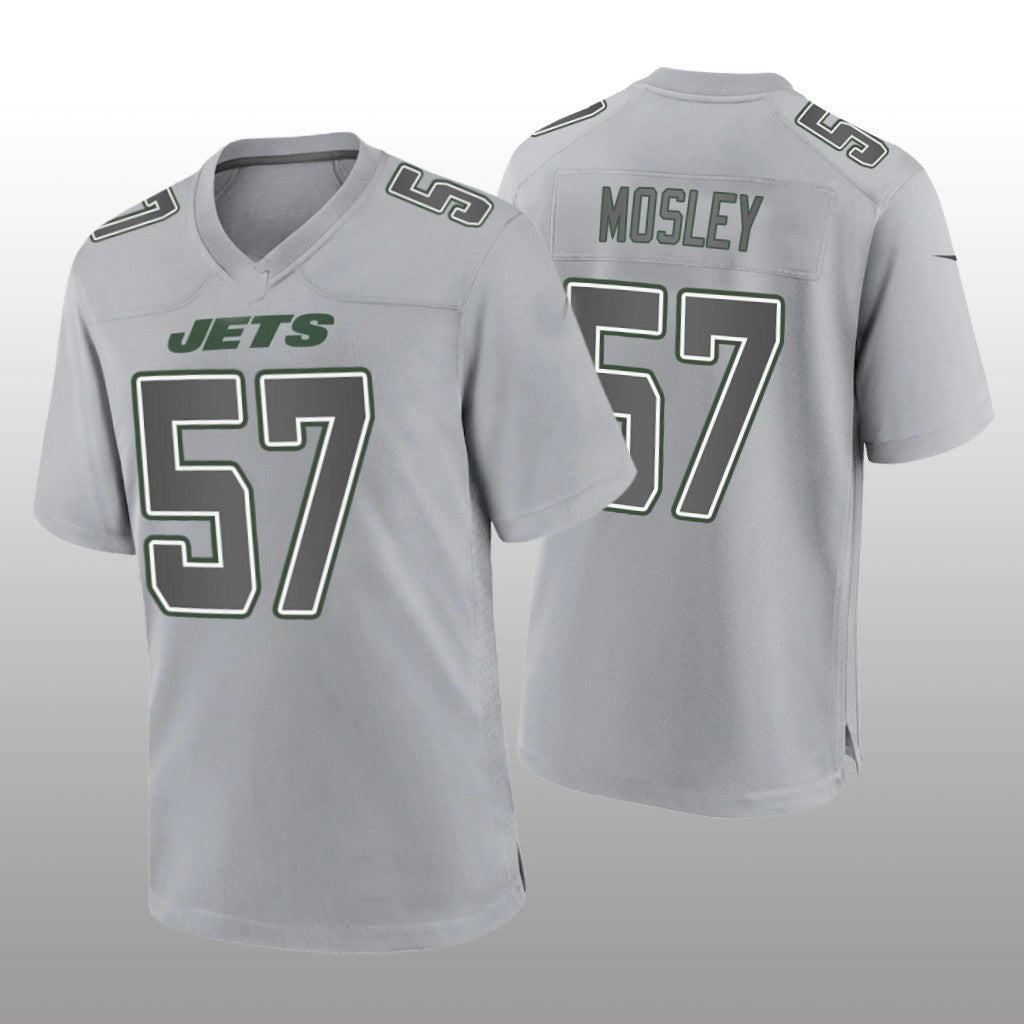 NY.Jets #57 C.J. Mosley Gray Game Atmosphere Jersey Stitched American Football Jerseys - Main View