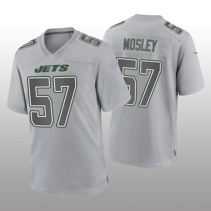 NY.Jets #57 C.J. Mosley Gray Game Atmosphere Jersey Stitched American Football Jerseys - Main View