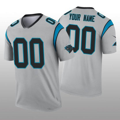 Custom C.Panther silver Inverted Legend Jersey American Jerseys Stitched Jersey Football Jerseys - Main View