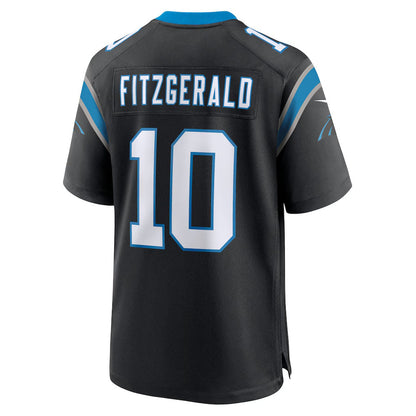 C.Panthers #10 Ryan Fitzgerald Black Team Game Stitched American Football Jerseys - Main View