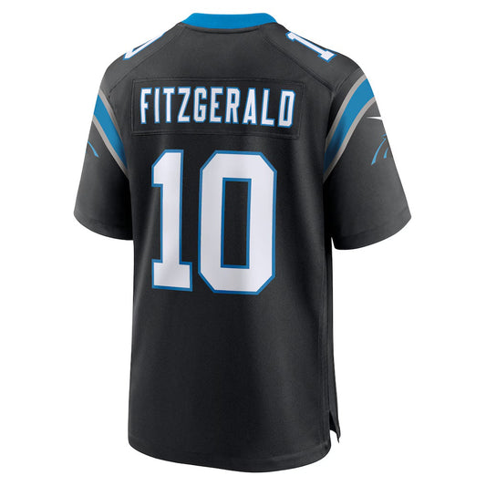 C.Panthers #10 Ryan Fitzgerald Black Team Game Stitched American Football Jerseys - Main View