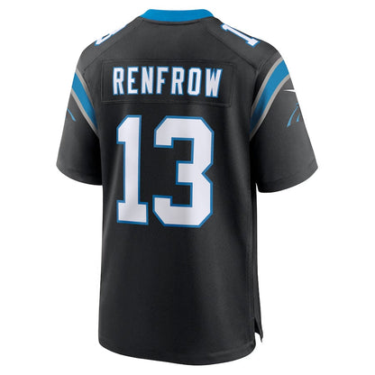 C.Panthers #13 Hunter Renfrow Black Team Game Stitched American Football Jerseys - Main View