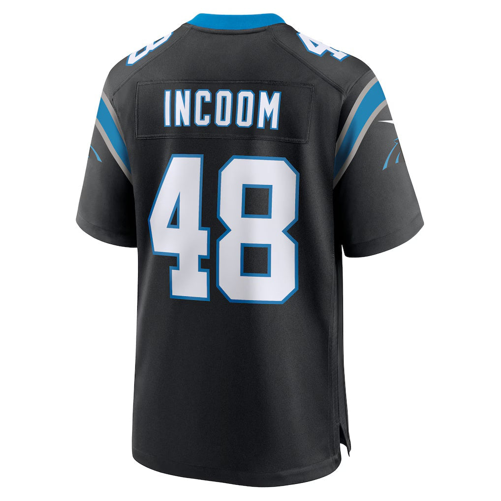 C.Panthers #48 Thomas Incoom Black Team Game Stitched American Football Jerseys - Main View