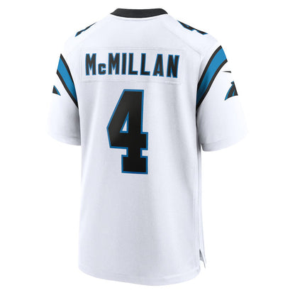 C.Panthers #4 Tetairoa McMillan White Game Stitched American Football Jerseys - Main View