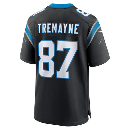 C.Panthers #87 Brycen Tremayne Black Team Game Stitched American Football Jerseys - Main View