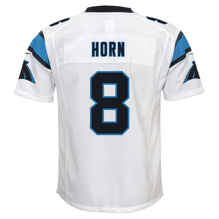 C.Panthers #8 Jaycee Horn White Game Stitched American Football Jerseys - Main View