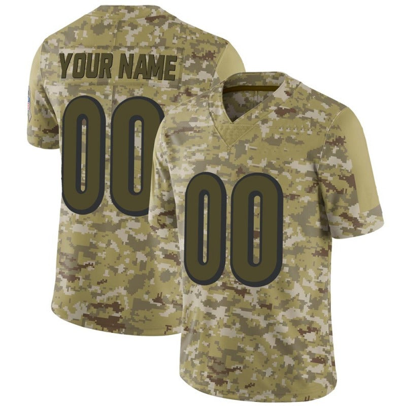 Custom C.Bengals Camo Limited 2022 Salute To Service Football Jerseys - Main View