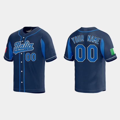 CUSTOM WORLD BASEBALL CLASSIC 2023 WORLD BASEBALL CLASSIC JERSEY NAVY Stitches Baseball Jerseys - Main View