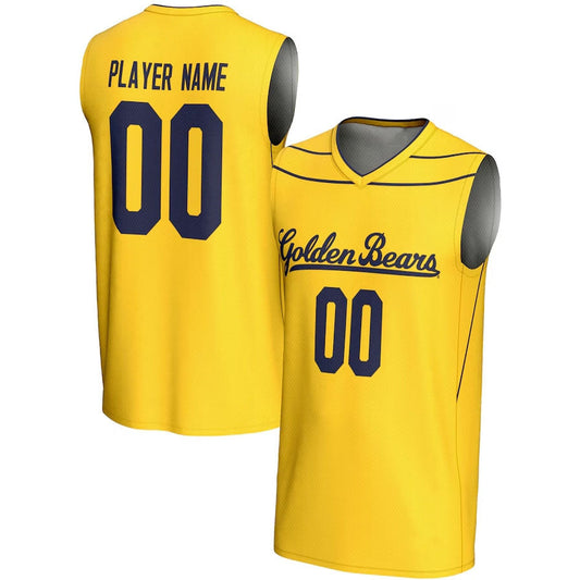 Custom C.Bears GameDay Greats Unisex NIL Pick-A-Player Lightweight Basketball Jersey - Gold American College Jerseys - Main View
