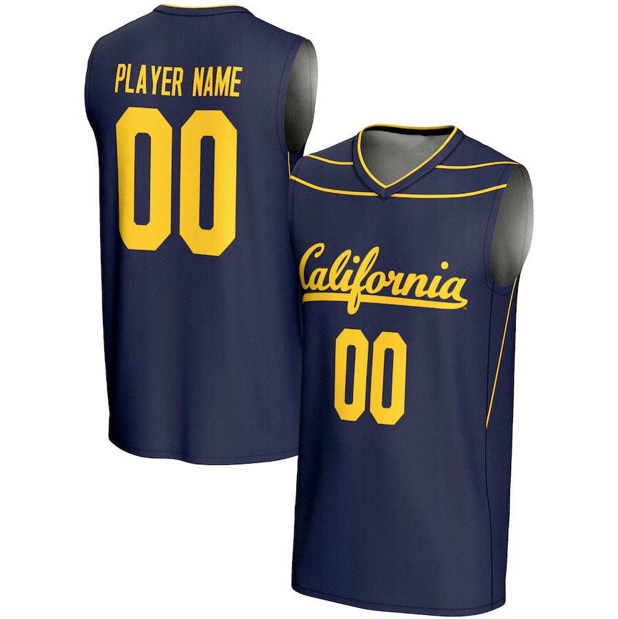 Custom C.Bears GameDay Greats Unisex NIL Pick-A-Player Lightweight Basketball Jersey - Navy American College Jerseys - Main View