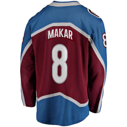 C.Avalanche #8 Cale Makar Fanatics Branded Home 2022 Stanley Cup Champions Breakaway Player Jersey Burgundy Stitched American Hockey Jerseys - Main View