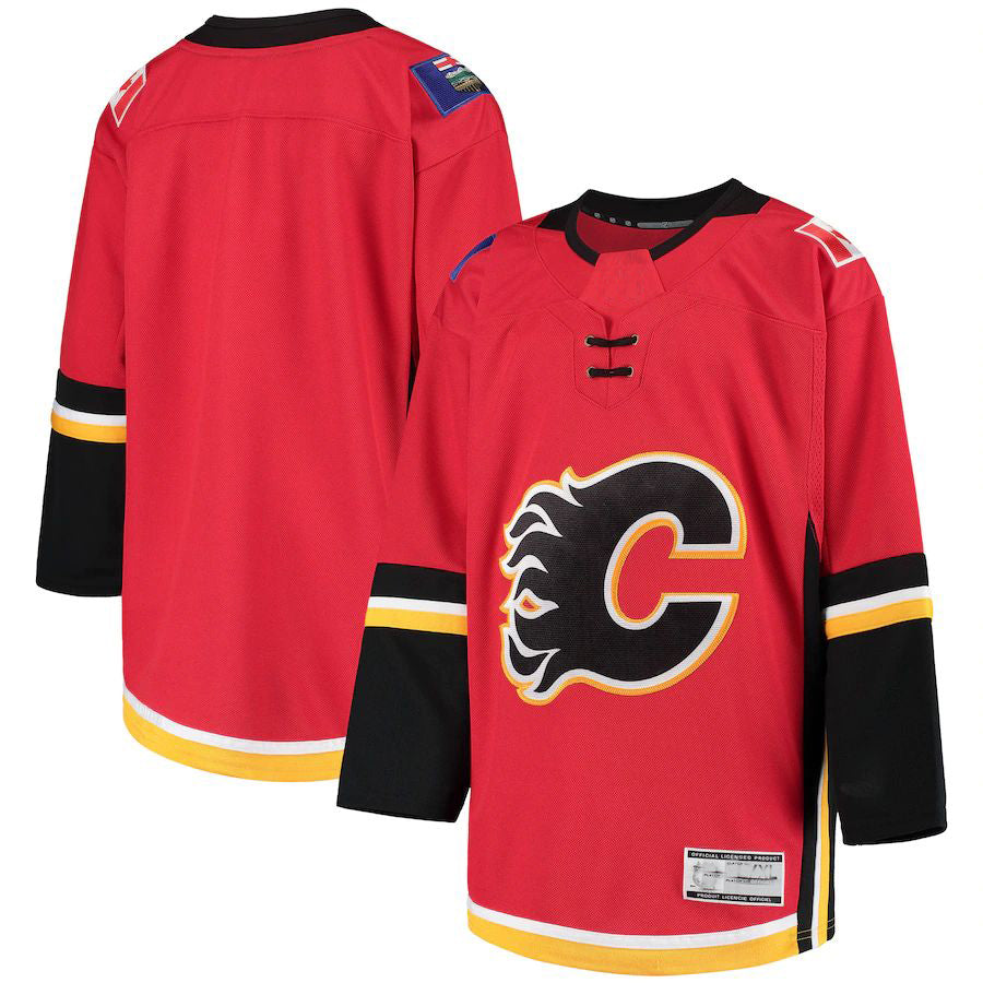 C.Flames 2020-21 Alternate Premier Jersey  Stitched American Hockey Jerseys - Main View