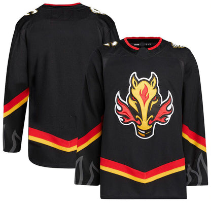 C.Flames Alternate Primegreen Authentic Pro Jersey Black Stitched American Hockey Jerseys - Main View