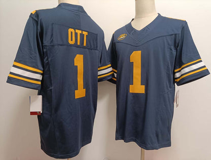 C.Golden Bears #1 Jaydn Ott Navy Blue FUSE American College Jerseys - Main View
