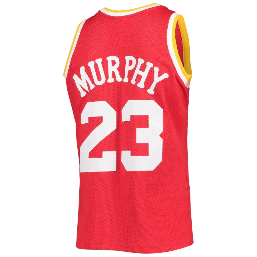H.Rockets #23 Calvin Murphy Mitchell & Ness 1978-79 Hardwood Classics Swingman Jersey Stitched American Basketball Jersey - Main View