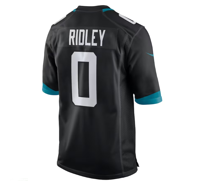 J.Jaguars #0 Calvin Ridley Game Jersey - Black Stitched American Football Jerseys - Main View