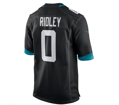 J.Jaguars #0 Calvin Ridley Game Jersey - Black Stitched American Football Jerseys - Main View