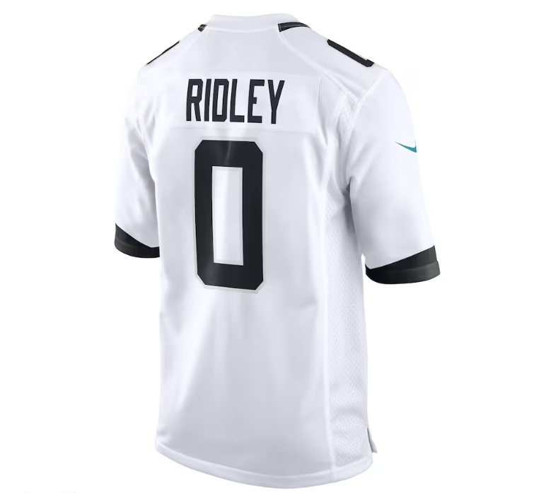 J.Jaguars #0 Calvin Ridley Game Jersey - White Stitched American Football Jerseys - Main View