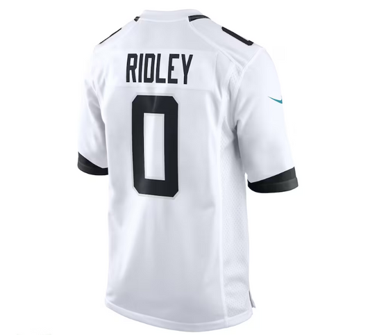 J.Jaguars #0 Calvin Ridley Game Jersey - White Stitched American Football Jerseys - Main View