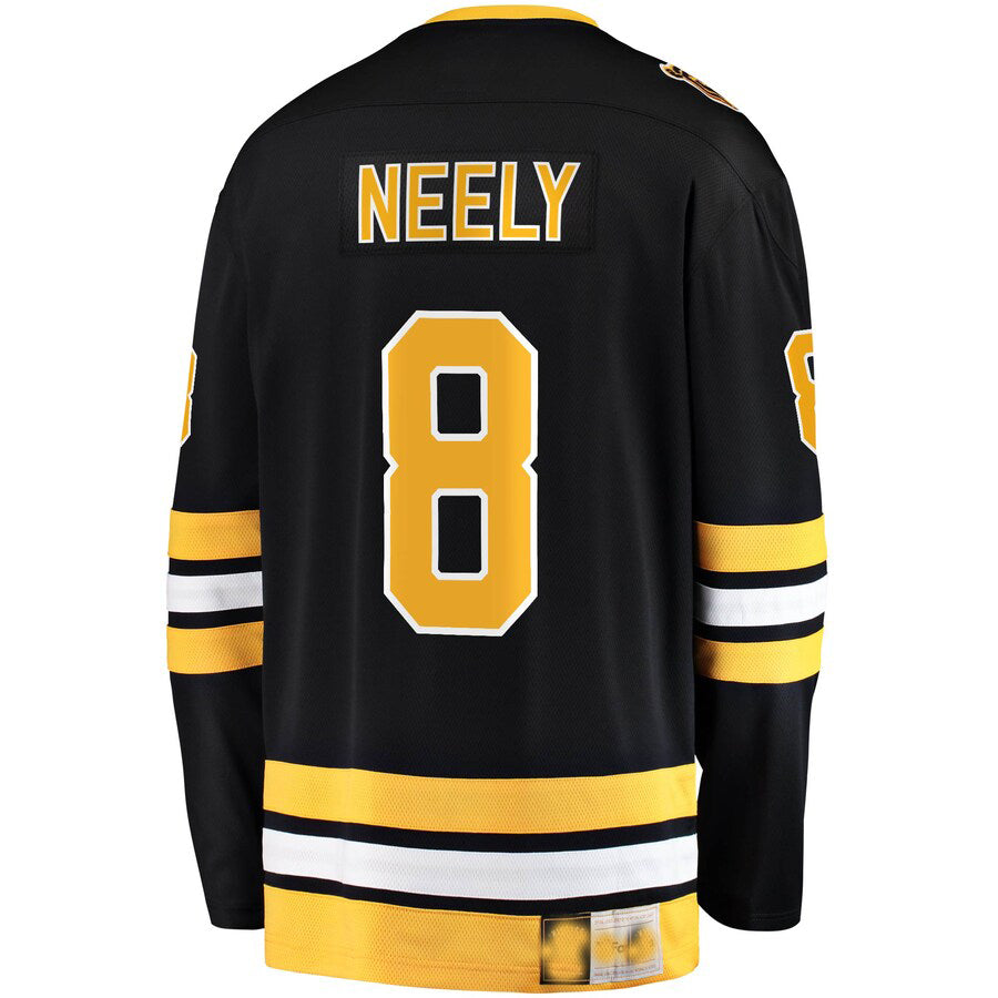 B.Bruins #8 Cam Neely Fanatics Branded Premier Breakaway Retired Player Jersey Black Stitched American Hockey Jerseys - Main View