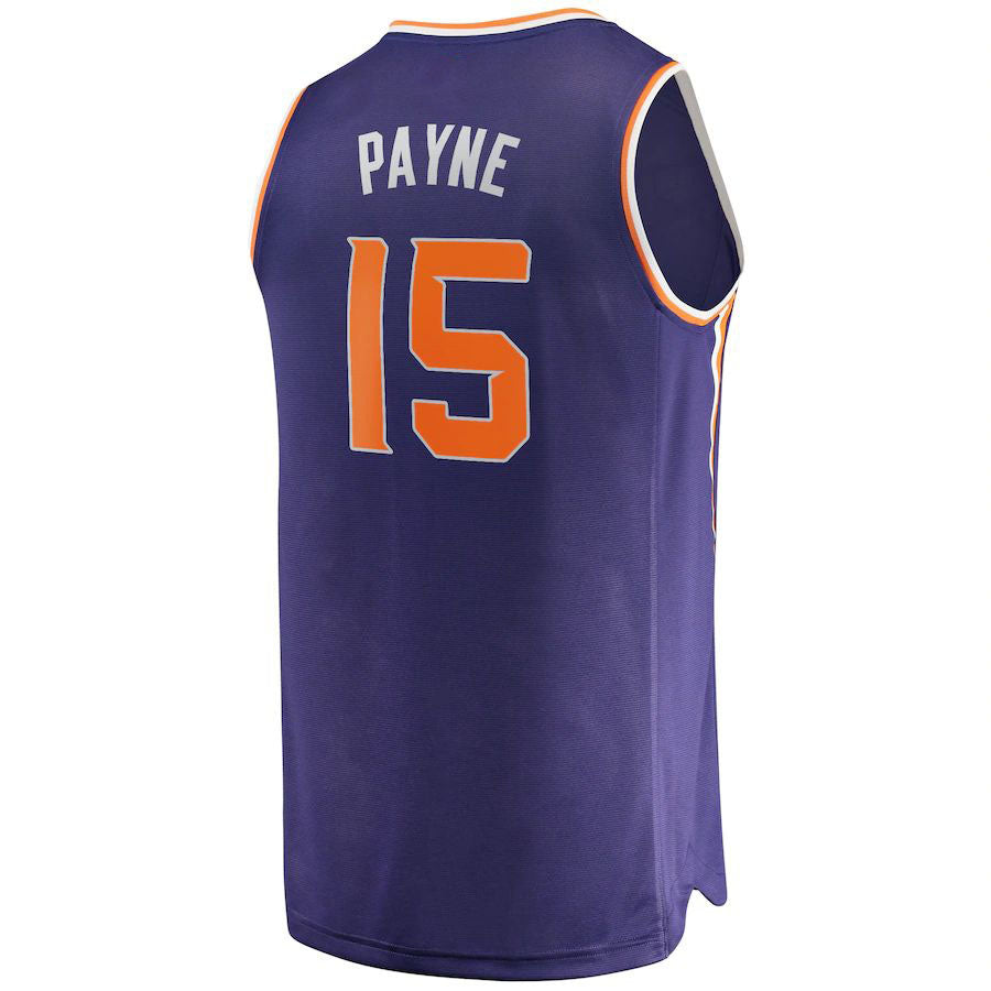 P.Suns #15 Cameron Payne Fanatics Branded  2021-22 Fast Break Replica Jersey Icon Edition Purple Stitched American Basketball Jersey - Main View
