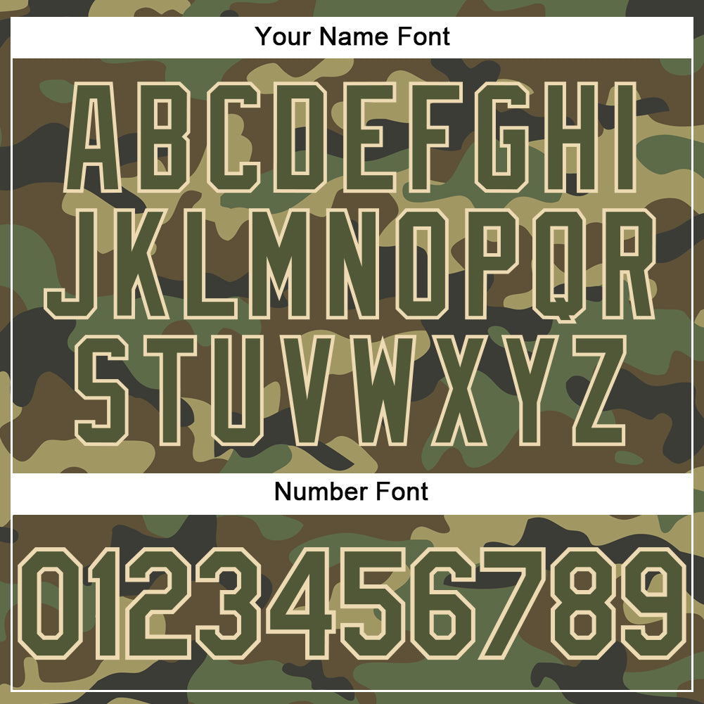 Custom Camo Olive-City Cream Performance Salute To Service T-Shirt view 4