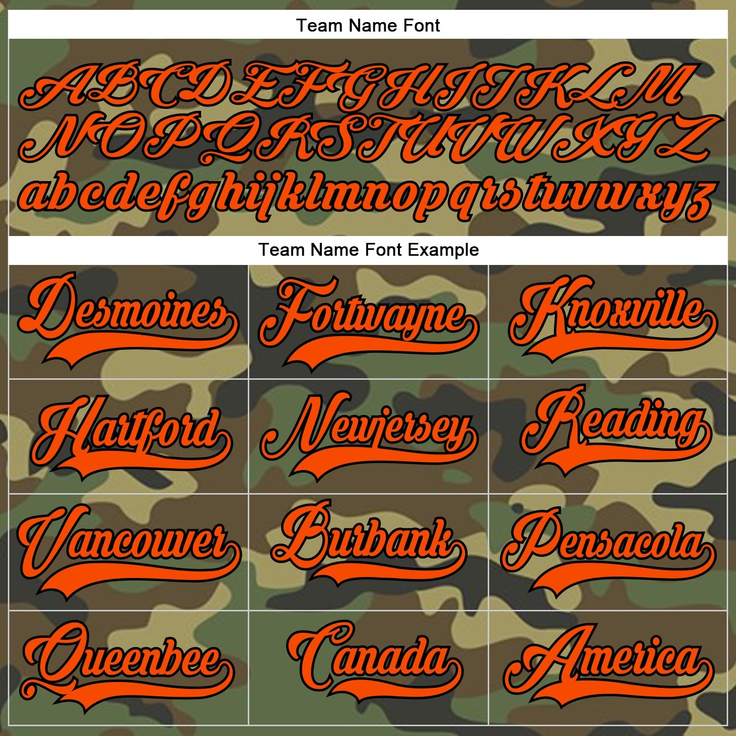 Custom Camo Orange-Black Salute To Service Hockey Lace Neck Jersey view 4