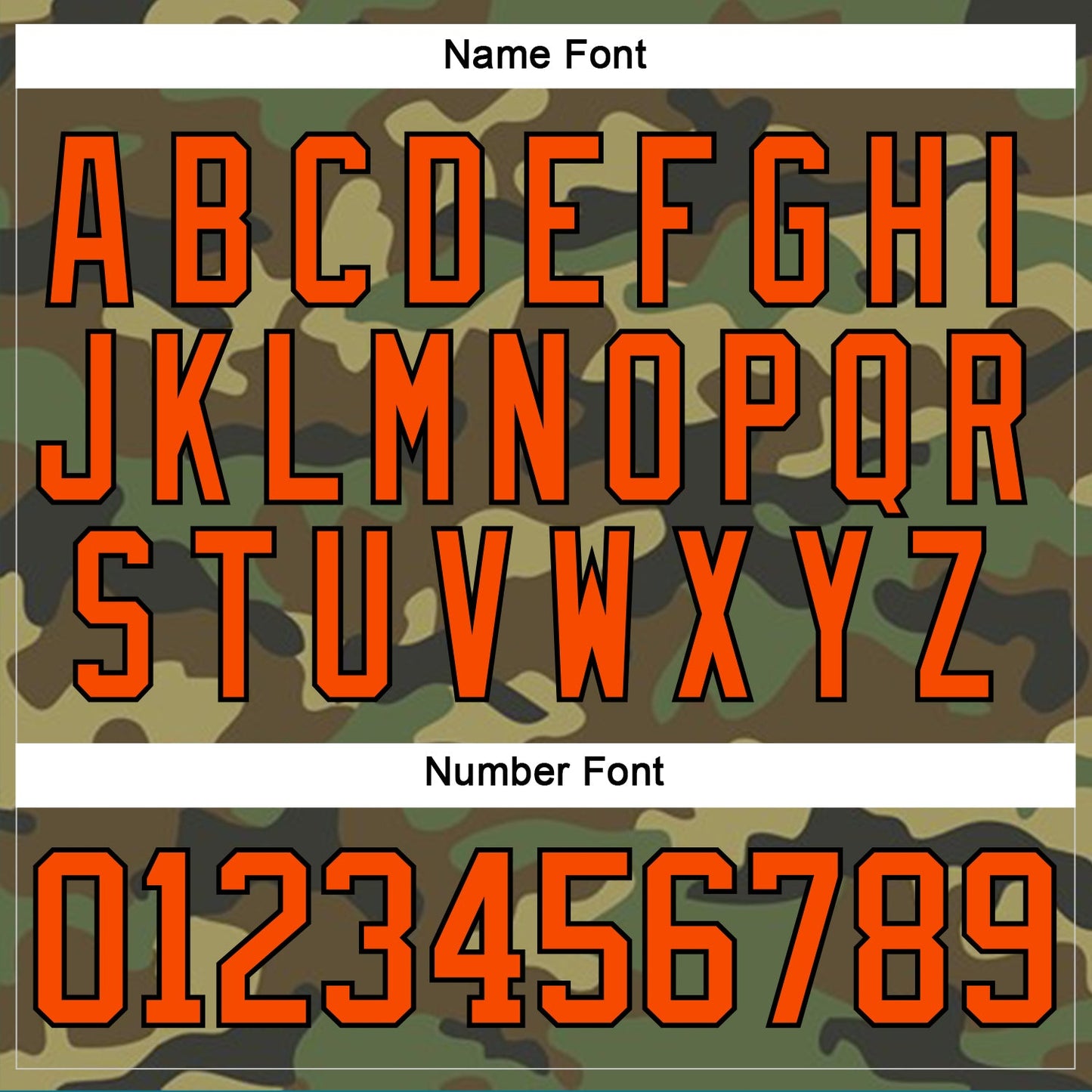 Custom Camo Orange-Black Salute To Service Hockey Lace Neck Jersey view 5