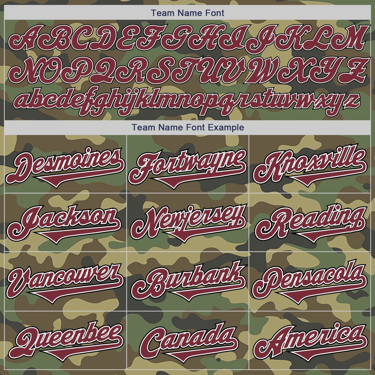 Custom Camo Burgundy-Black Authentic Salute To Service Baseball Jersey view 4