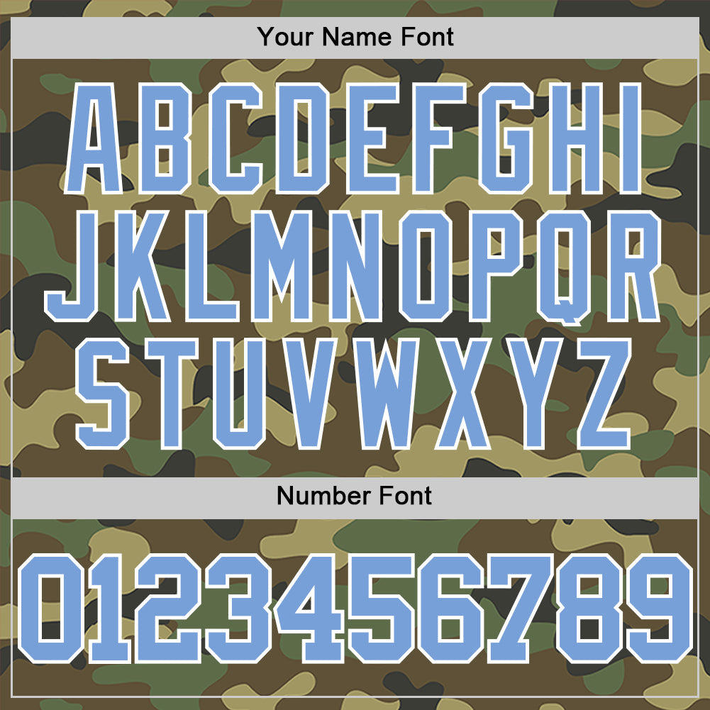 Custom Camo Light Blue-White Authentic Salute To Service Basketball Jersey view 4