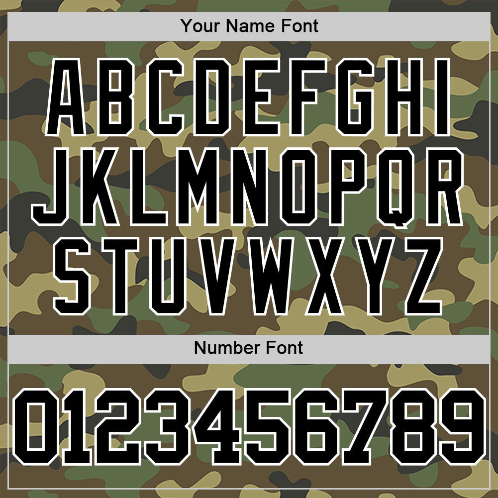 Custom Camo Black-White Authentic Salute To Service Basketball Jersey view 4