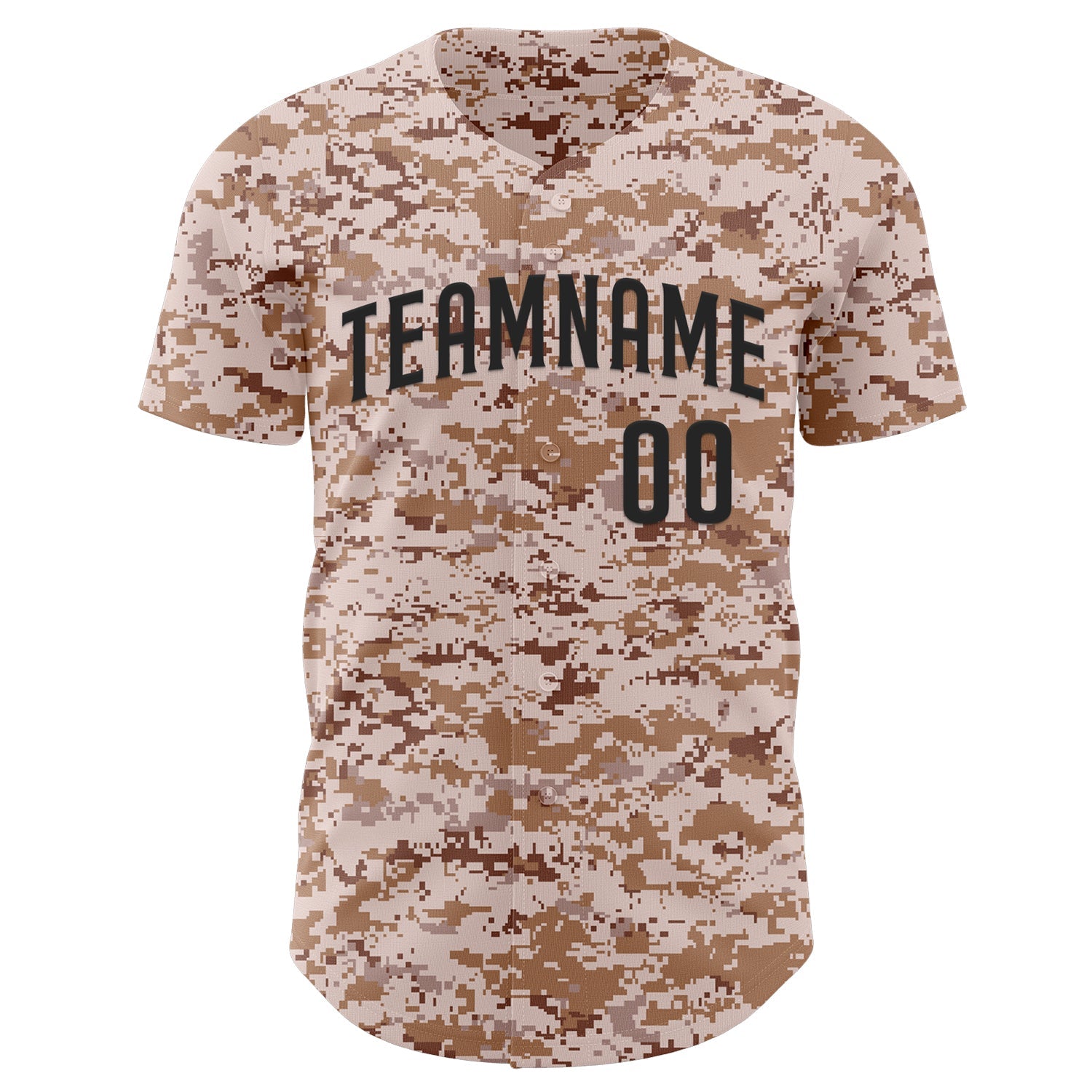 Custom Camo Black Authentic Salute To Service Baseball Jersey view 2