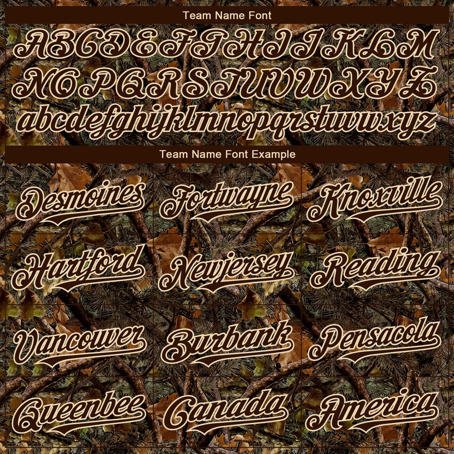 Custom Camo Brown-Cream 3D Woodland Camo Authentic Salute To Service Baseball Jersey view 4