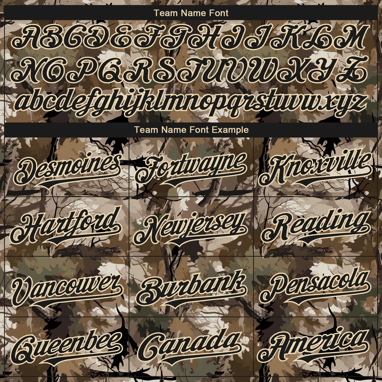 Custom Camo Black-Cream 3D Woodland Camo Authentic Salute To Service Baseball Jersey view 4
