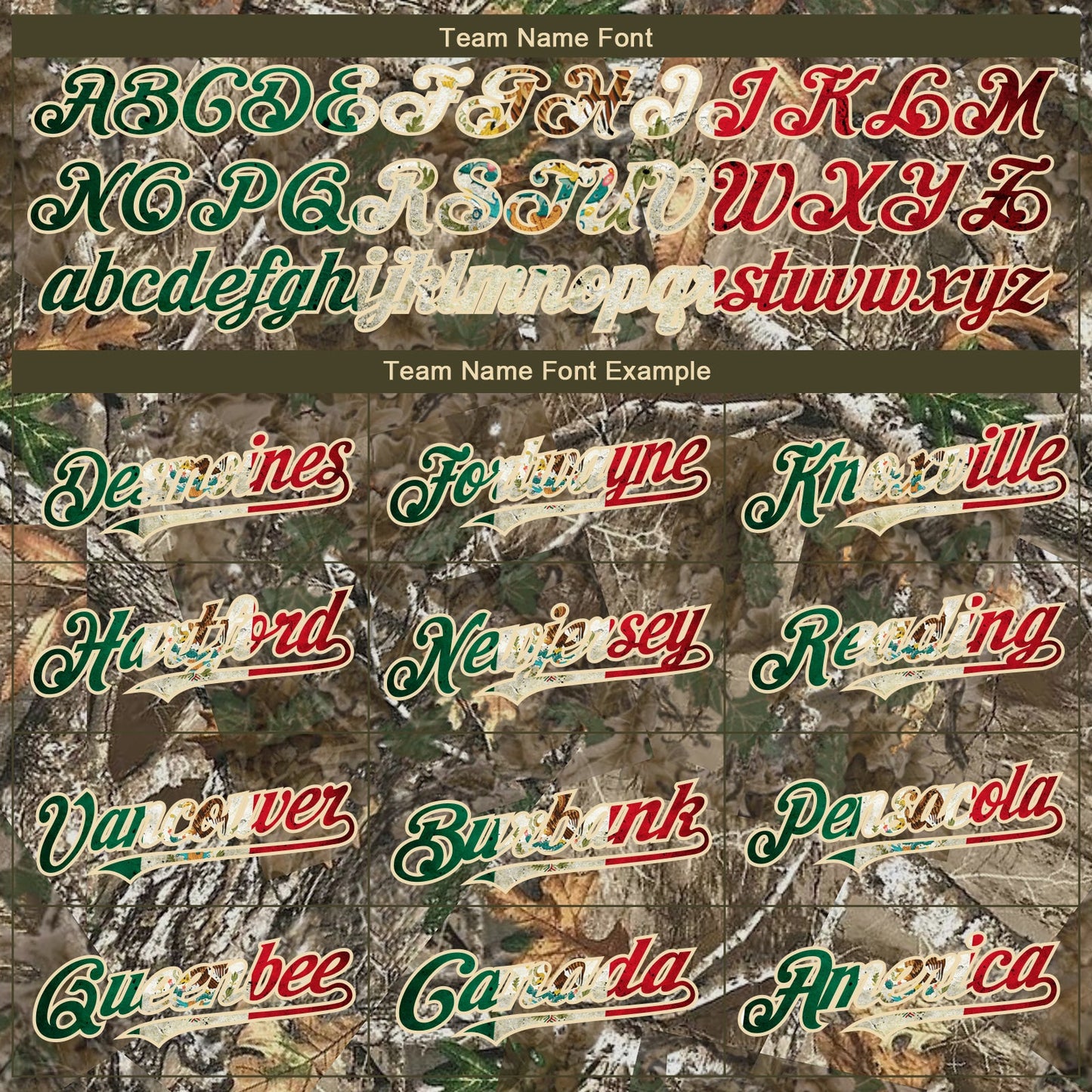 Custom Camo Vintage Mexican Flag-Cream 3D Woodland Camo Authentic Salute To Service Baseball Jersey view 4
