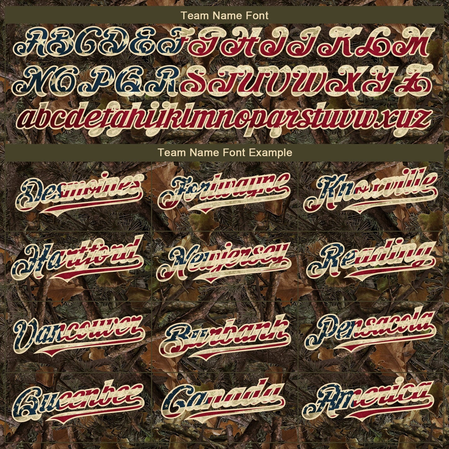 Custom Camo Vintage USA Flag-Cream 3D Woodland Camo Authentic Salute To Service Baseball Jersey view 4