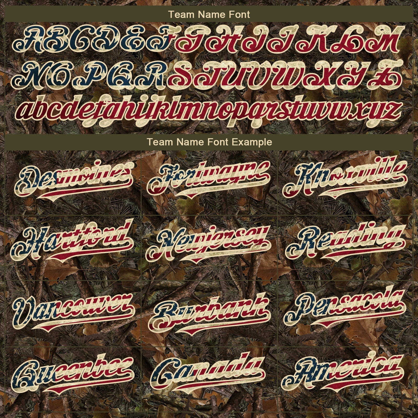 Custom Camo Vintage USA Flag-Cream 3D Woodland Camo Authentic Salute To Service Baseball Jersey view 4