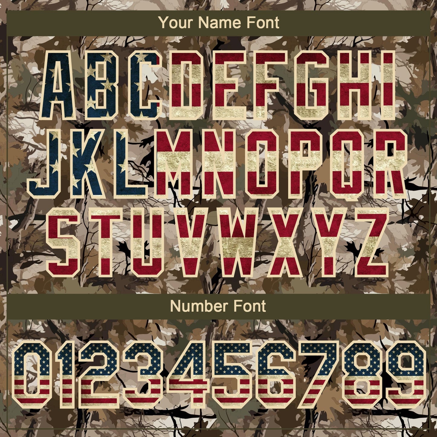 Custom Camo Vintage USA Flag-Cream 3D Woodland Camo Authentic Salute To Service Baseball Jersey view 5