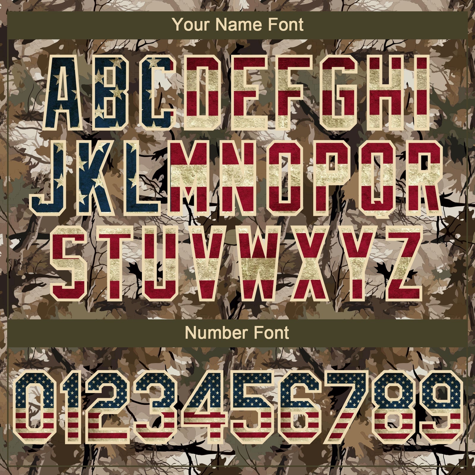 Custom Camo Vintage USA Flag-Cream 3D Woodland Camo Authentic Salute To Service Baseball Jersey view 5