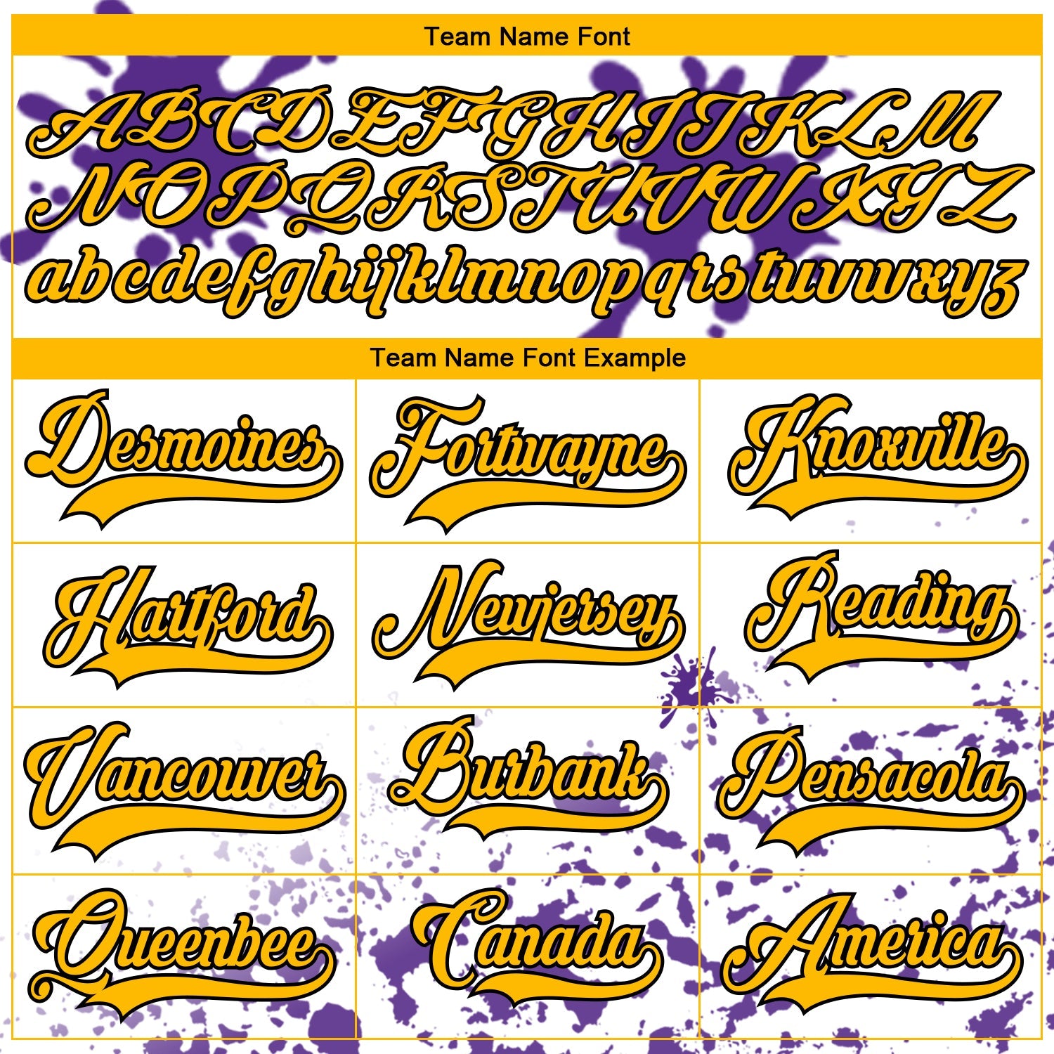 Custom Camo Gold Purple Black-White Splash Hockey Lace Neck Jersey view 4