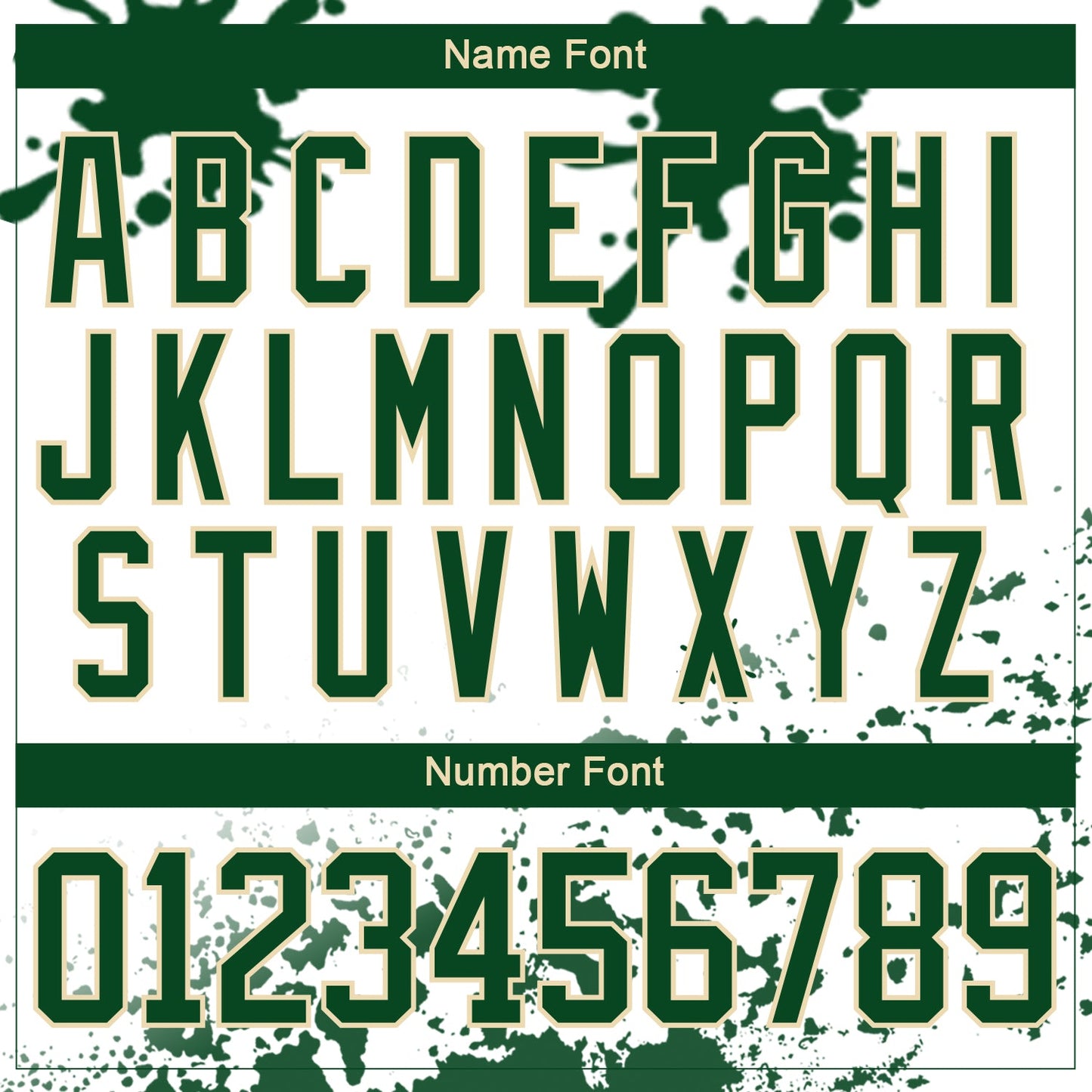 Custom Camo Green Black Cream-White Splash Hockey Lace Neck Jersey view 5